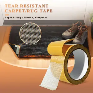 Almohadilla de reparación segura con costura adhesiva para suelo de exposición, cinta de alfombra de tela de conducto de doble cara