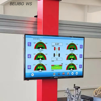 Máquina de Alineación 3D BEIJING WS, Balanceadora de 250W y 220rpm, Pantalla LED, Herramientas para Taller de Neumáticos, Peso Máximo de Rueda 75kg, 220V, Modelo WS012