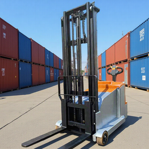 รถยกไฟฟ้าแบบเดินตาม 1.5 ตัน ระยะยก 600 มม. สำหรับคลังสินค้าแคบ ใช้สำหรับขนถ่ายตู้คอนเทนเนอร์ - Product Image 1