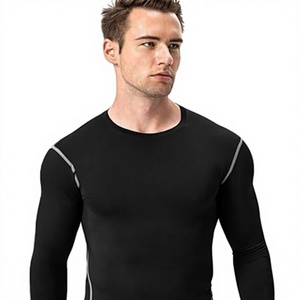 Men's Compression Long Sleeve Performance Shirt Premium Quick Dry Compression Base <b>Layer</b> <b>Top</b> Men's Athletic Compression Training - Product Image 1