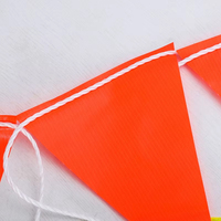 Drapeau de signalisation routière en vinyle à prix de gros avec bande réfléchissante jaune