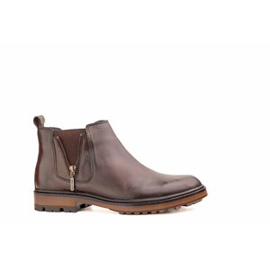 Luxury Handmade Leather Ankle <b>Boots</b> for Men Modern Elastic Side Slip On Comfortable Durable Casual Formal Wear Footwear - Product Image 2
