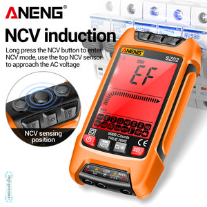 ANENG-multímetro <span class=keywords><strong>Digital</strong></span> SZ02, probador inteligente de Transistor, <span class=keywords><strong>9999</strong></span> recuentos de valores eficaces auténticos, medidor de capacitancia eléctrica automática, resistencia a la temperatura - Product Image 2