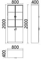 Armoire à dossiers moderne en panneaux de bois avec étagères de rangement pour atelier et bureau - Conception durable et écologique