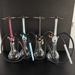 Ensemble Narguilé <span class=keywords><strong>Wookah</strong></span> de 65 cm Vente en Gros d'Usine, Haute Qualité FABRIQUÉ en POLOGNE, Version Originale en Acier Inoxydable et Bois - Product Image 1