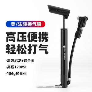 Bomba de aire manual Geox de alta presión de 120 Psi para bicicleta, motocicleta eléctrica, baloncesto, con soporte de montaje - Product Image 3