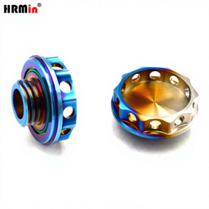 HRMin titanio di alta qualità Gr.5 Ti-6al-4v M37 nuova condizione per autoveicoli tappo serbatoio carburante e tappo olio per auto da corsa Toyota Gr.5 - Product Image 1
