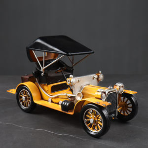 Modellini di <span class=keywords><strong>Auto</strong></span> <span class=keywords><strong>d</strong></span>'<span class=keywords><strong>Epoca</strong></span> in Metallo, Piccoli Ornamenti Natalizi in Lamiera - Product Image 6