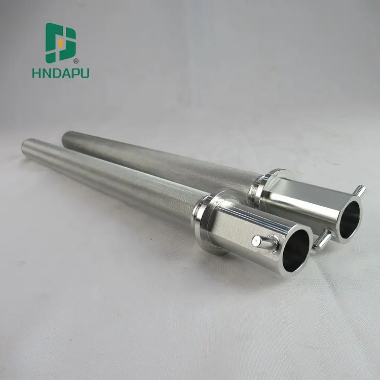 Stainless steel porous sintered metal wire mesh filter element sintered cartridge for gas liquid oil with high temperature