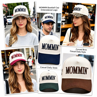 Gorra de Béisbol OEM de 6 Paneles, Ajustable, de Algodón de 2 Tonos, con Bordado 3D Vintage, Estilo Formal, Personalizable con Bordado, Unisex