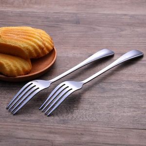 Bạc thép không gỉ ngã ba đặt 8-inch Pasta nhà hàng Bộ đồ ăn vật liệu kim loại trong kho - Product Image 5
