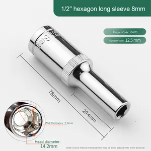 Khai thác <span class=keywords><strong>l</strong></span>ớn bay Hex ổ cắm 32mm ngắn <span class=keywords><strong>l</strong></span>ục giác Ratchet cờ <span class=keywords><strong>l</strong></span>ê với 1/2 Chrome kết thúc tùy chỉnh OEM hỗ trợ - Product Image 5