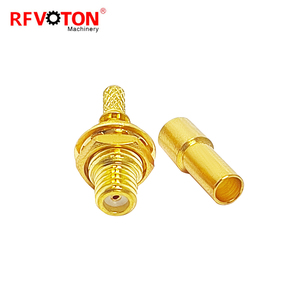 Convertidor de 50 ohmios M5 10-32 hembra Jack Bulkhead Straight Microdot Connector Crimp para RG178 RG174 RG316 Cable - Product Image 6