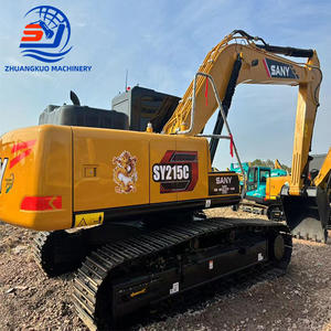 Excavadora hidráulica de cadenas Sany SY215 SY215C SY215CPro usada, 21.5 toneladas, con pocas horas de trabajo, excavadora Sany 215 usada de China en venta - Product Image 1