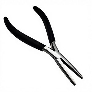 Pinzas Multifunción de Acero Inoxidable Ecológicas de Marca Privada, Agarre Fuerte con Mango Negro, Herramienta para Extensiones de Cabello - Product Image 1