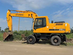 Excavadoras de ruedas usadas de alto rendimiento Hyundai 210w-7 Amplia gama de aplicaciones importadas de Corea del Sur - Product Image 2