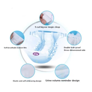 Muestras Gratis, Precio Económico, Pañales Desechables Súper Suaves para Bebé, con Protección 3D Contra Fugas, Cinta Mágica, Tamaño Ajustable - Product Image 2
