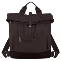 Nouveau design Sac à dos étudiant fin pour ordinateur portable Oxford, imperméable, avec panneau solaire, USB, écologique, antivol, 24L, fermeture éclair, motif lettre