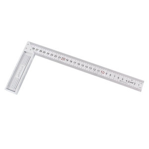 Règle d'angle droit en acier inoxydable 30 50 60 cm pour la menuiserie et la travail du bois, outil de mesure - Product Image 1