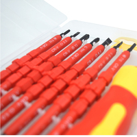 Kit d'outils de réparation professionnels pour électriciens, tournevis isolés 7 en 1, jeu de tournevis