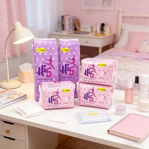 Article en livraison gratuite, vente en gros Alibaba, serviettes hygiéniques biodégradables, serviettes hygiéniques organiques à faible MOQ, serviettes hygiéniques organiques pour femmes, menstruations - Product Image 3