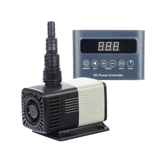 25W 660GPH Marine Wave Pump for Saltwater/Freshwater Reef Tank Sump Circulation Controllable DC Sine Wave Controller 660GPH Pump