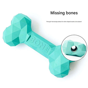 D06 Rubber <b>Bite</b> Resistant Pet Favorite Stock Interactive ChewToy Bone Pet Chew Toys Dog Feeder Treat Toys - Product Image 3