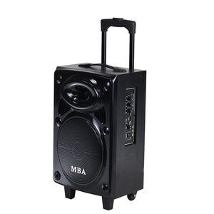 Mô Hình Tư Nhân Bằng Gỗ Spekers Không Dây Đơn 8 Inch Xe Đẩy Loa Với Từ Xa USB SD Fm Radio Chức Năng - Product Image 1