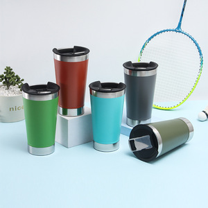 Vaso Térmico Aislado de Doble Pared de 16 oz, Vaso de Viaje, Vaso Térmico para Bebidas Frías, Vaso de Cerveza de Acero Inoxidable 304 con Abrebotellas - Product Image 6