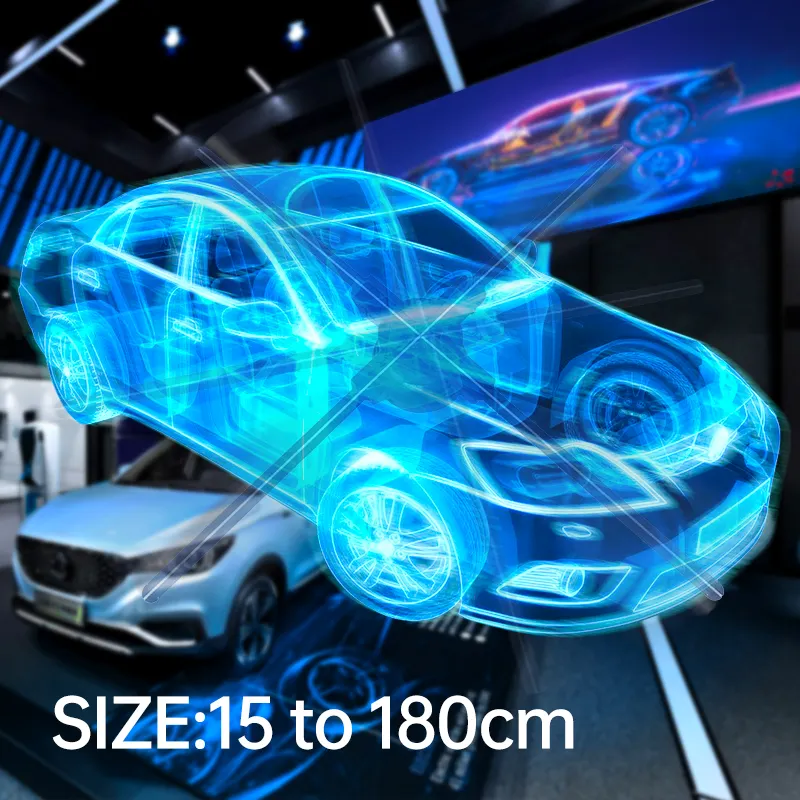 Ventilador de holograma COEUS C42 3D, tecnología de vídeo, pantalla de publicidad, ventilador LED holográfico 3D, cartelera de 32 a 180cm