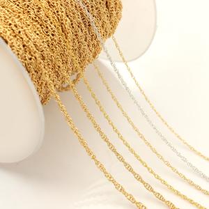 אופנה <span class=keywords><strong>14K</strong></span> גולדפילד חבל שרשרת בתפזורת מכירה לוהטת עבור אישה תכשיטי ביצוע - Product Image 4