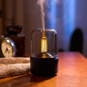 Mini Scent Diffuser Home Ultrasonic LED Warm Light Plastic Fragrance Humidifier USB Room Aroma Essential Oil Diffuser
