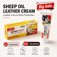 Hei Niu - Cera para Zapatos de Cuero con Aceite de Oveja Black Bull, 70g, Fácil de Limpiar, en Caja