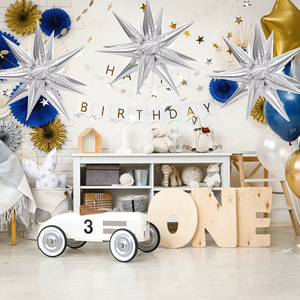 Globos de Estrella Explosivos Dorados y Negros de 26/40 Pulgadas, Globos de Aluminio para Graduación, Pascua, Navidad y Fiestas - Product Image 4