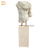 Sculptures torso vintage en marbre nu, art de luxe, Design personnalisé, buste