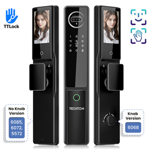 Tediton TTlock可视对讲掌纹数字锁面部识别无钥匙安全智能锁带摄像头 - Product Image 1