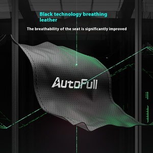 <span class=keywords><strong>AutoFull</strong></span>-Reposabrazos Mecánicos Plegables, Reposabrazos con Marco de Soporte para Pies, Silla de Juegos, Ventilación, Cuero Transpirable Ultrasuave - Product Image 4