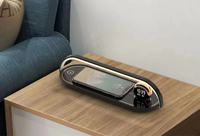 3 In 1 Mobiel Laadstation 15W Snelle Draadloze Opladerstandaard Met Led-Lamp En Afneembare Wekker