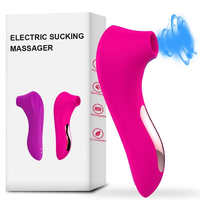 Leistungsstarker Saugvibrator für Klitoris und Brustwarzen sowie G-Punkt-Stimulator mit 7 Modi, Oraler Vakuum-Stimulator mit Magnetladung für Frauen
