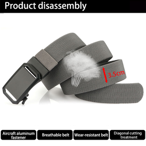 Vente en gros de <span class=keywords><strong>ceinture</strong></span> en tissu de nylon tissé pour hommes avec logo personnalisé <span class=keywords><strong>ceinture</strong></span> <span class=keywords><strong>tressée</strong></span> automatique à boucle pour dames - Product Image 3