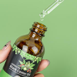 100% puro OEM Jamaican nero olio di ricino non raffinato semi di olio di ricino spremuto a freddo per la crescita dei capelli più spessi ciglia <span class=keywords><strong>sopracciglia</strong></span> - Product Image 3