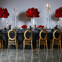 Vases en cristal transparent hauts et droits, vente chaude, centre de table de mariage, support à fleurs
