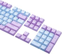 Double Translucent Backlit 104 Keycap Cherry Profile Blank Replacement Keycaps Key Iso9001 Certified Keycaps Double