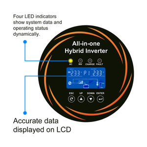 Inversor Híbrido Todo en Uno de 3.6kw y 7.68kwh con Protección Contra Rayos, Inversor Solar con Batería - Product Image 5