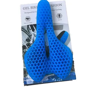 Capa macia de almofada em gel para bicicleta, confortável, respirável, personalizada, 3d gel, proteção para almofada, mountain bike