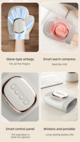 Compression d'air de massage des mains intelligente électrique de charge de type C avec masseur de compression de chaleur de minuterie de 15 minutes