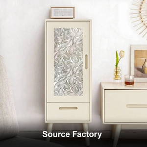 Fancyfix ฟิล์มกระจกหน้าต่างแบบไม่ติดแน่น, ฟิล์มไวนิลสีขาวติดฟิล์มฝ้า - Product Image 6