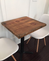 Café de bonne qualité Mobilier commercial très vendu Dîner d'intérieur en bois et métal Café Club Salle à manger Restaurant Table de bar
