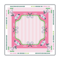 Tapis de Mahjong en Néoprène aux Teintes Bleues avec Motifs Étoiles et Cercles pour Mahjong Américain Standard, Idéal pour les Fêtes à Domicile et les Soirées Jeux