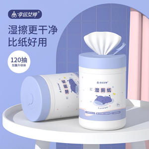 Lingettes humides Lucky Goddess, 120 lingettes en bouteille, hygiène domestique, nettoyage en tissu non tissé - Product Image 3